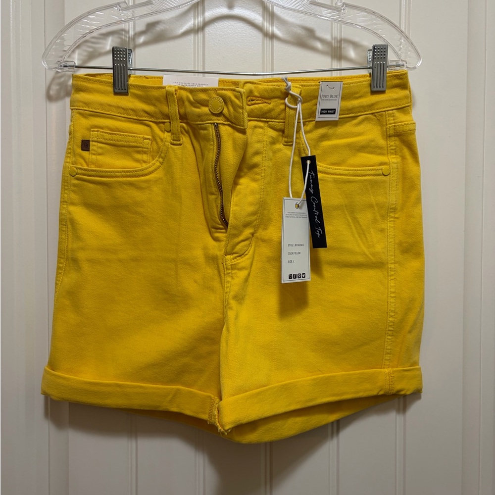Judy Blue Bright Yellow Jean Shorts